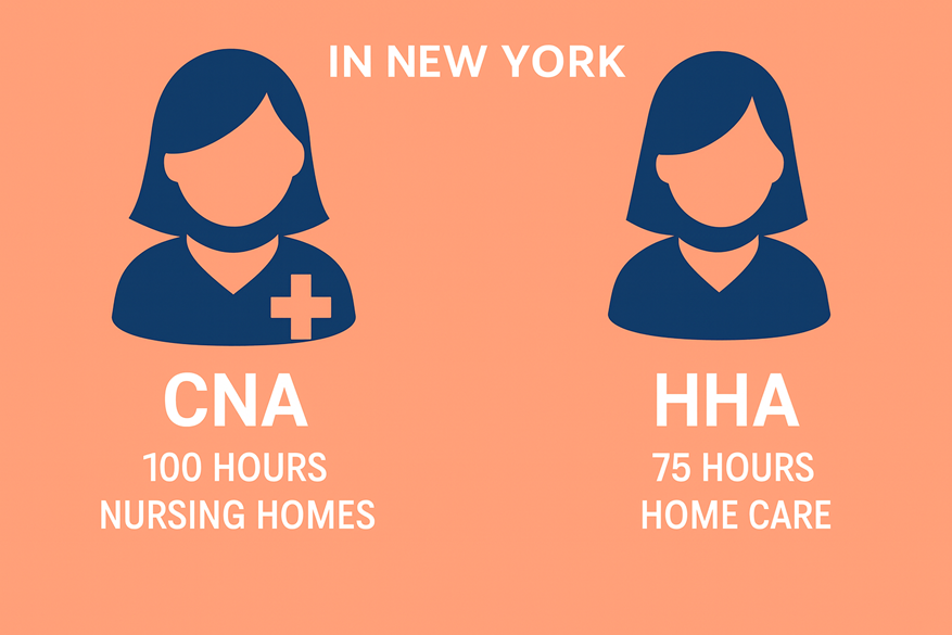 Caregiver schools CNA and HHA in New York