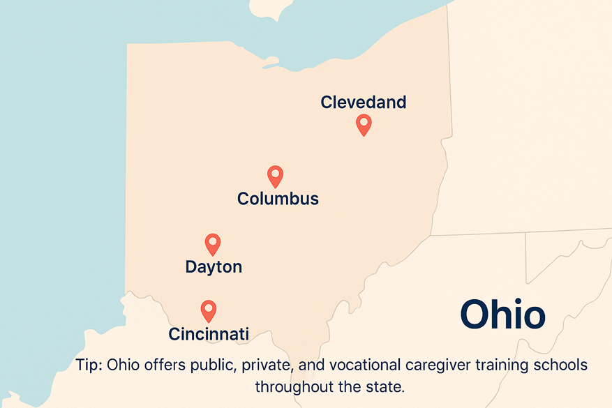 Ohio public, private, & vocational schools for caregivers