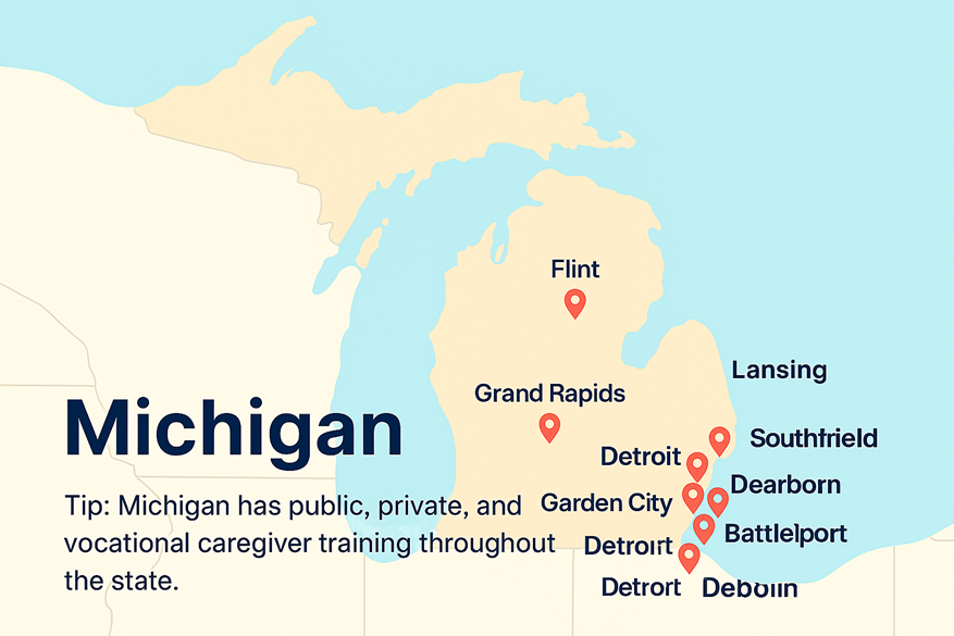 Publi, Private, & Vocational Caregiver Schools in Michigan