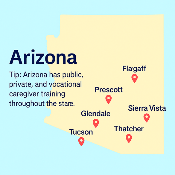 Public, Private, & Vocational Caregiver Schools in Arizona