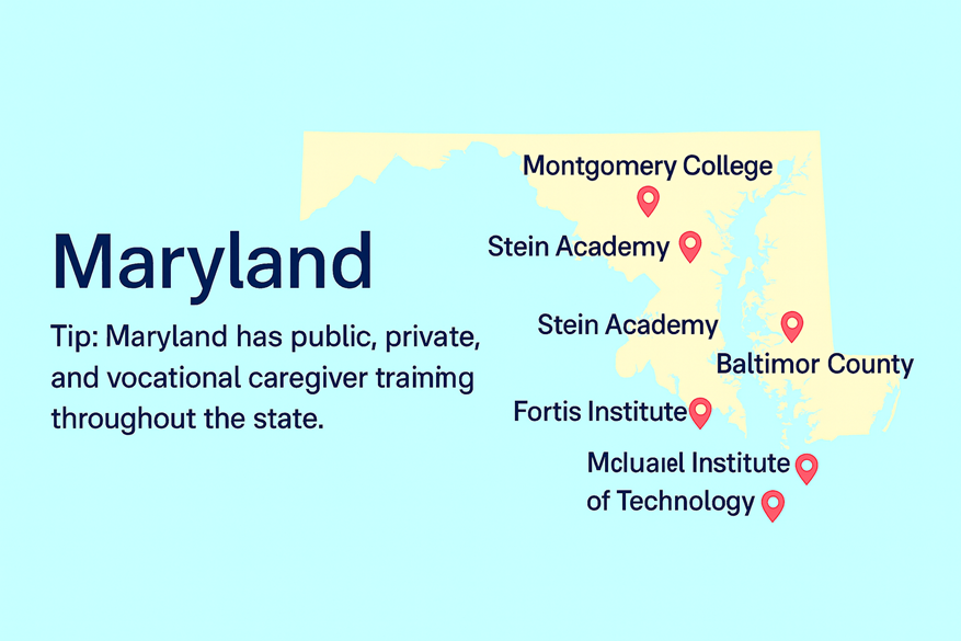 Public, Private, & Vocational Caregiver Schools in Maryland